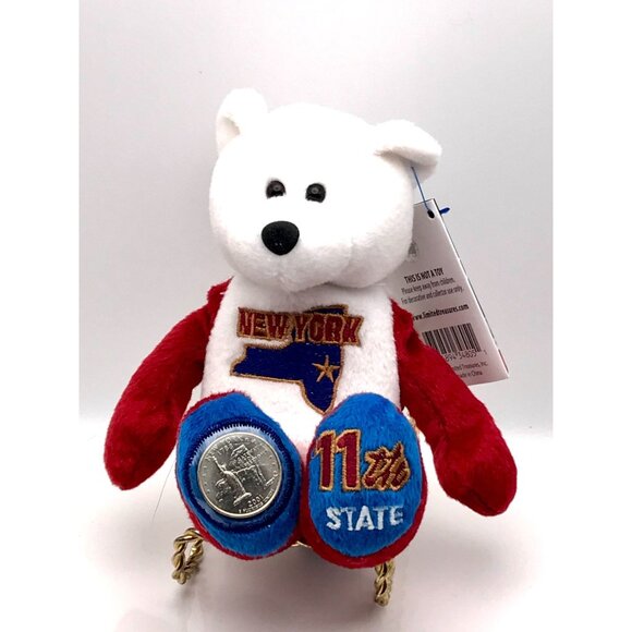 New State Coin Bear Set Limited Treasures First 12 States Colonies Collectible - Picture 12 of 16